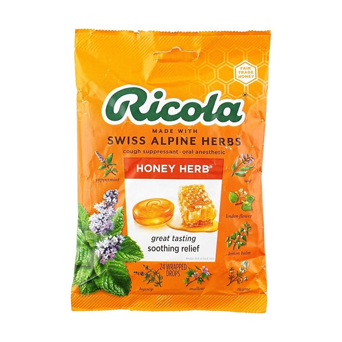 Throat Balm Drops 24 Drops #Honey Herb