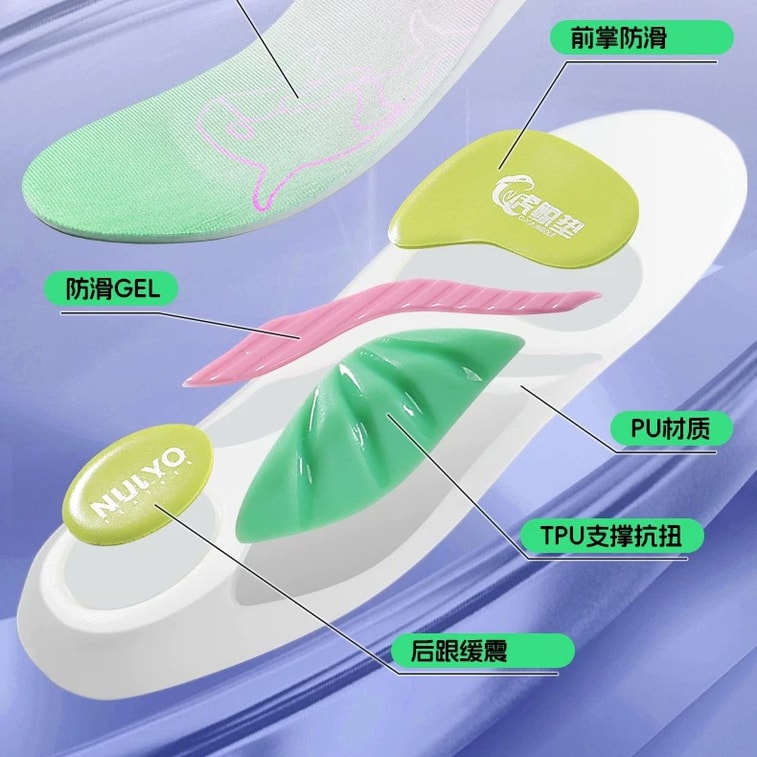 Arch support insoles, specifically for flat feet, corrective insoles for adults, supination and pigeon-toed sports insoles [Orca pink insole, size 36] *1 pair 3