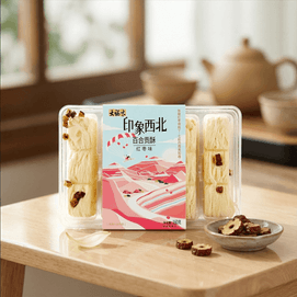 大福太 印象西北 百合贡酥 传统糕点 红枣味 160g【甘肃兰州特产伴手礼】