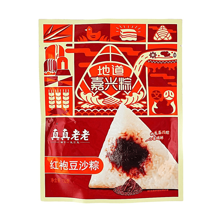 真真老老 紅袍豆沙粽子 甜粽 130g【嘉興特產】【端午節粽子】 4