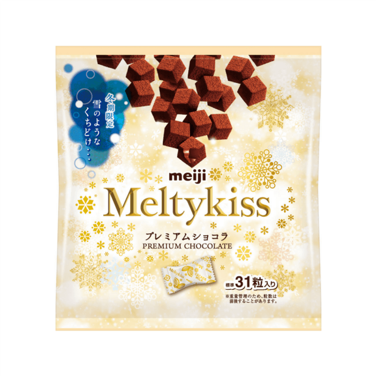 日本直送品】日本明治 MeltyKiss 2024冬限定 オリジナルチョコレート 124g/袋 - Yami