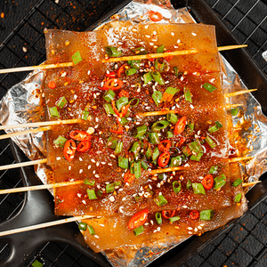 【川渝烧烤灵魂】与美 烧烤苕皮 内含脆萝卜调味粉 370g 抖音小红书各大美食博主推荐