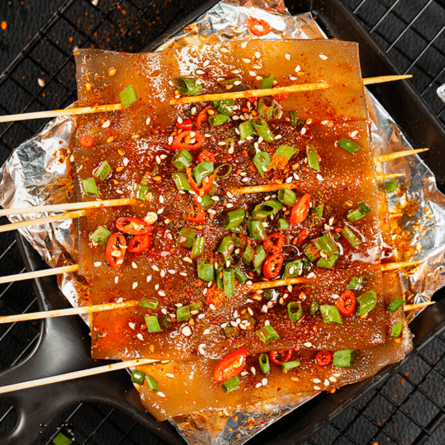 【川渝烧烤灵魂】与美 烧烤苕皮 内含脆萝卜调味粉 370g 抖音小红书各大美食博主推荐