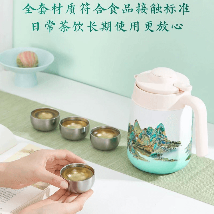 Newly Released Palace Museum Thousand Mile Jiangshan Stewed Teapot