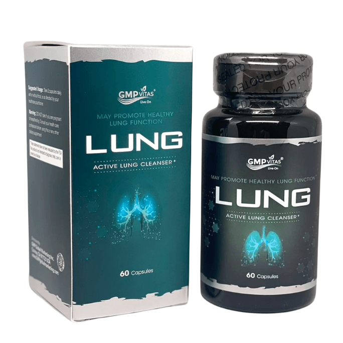 米国GMP Vitas Lung Naurishing King、肺を浄化し、肺の防御を強化し、病気後の修復、ケルセチン、ラクトフェリン抽出物、60カプセル