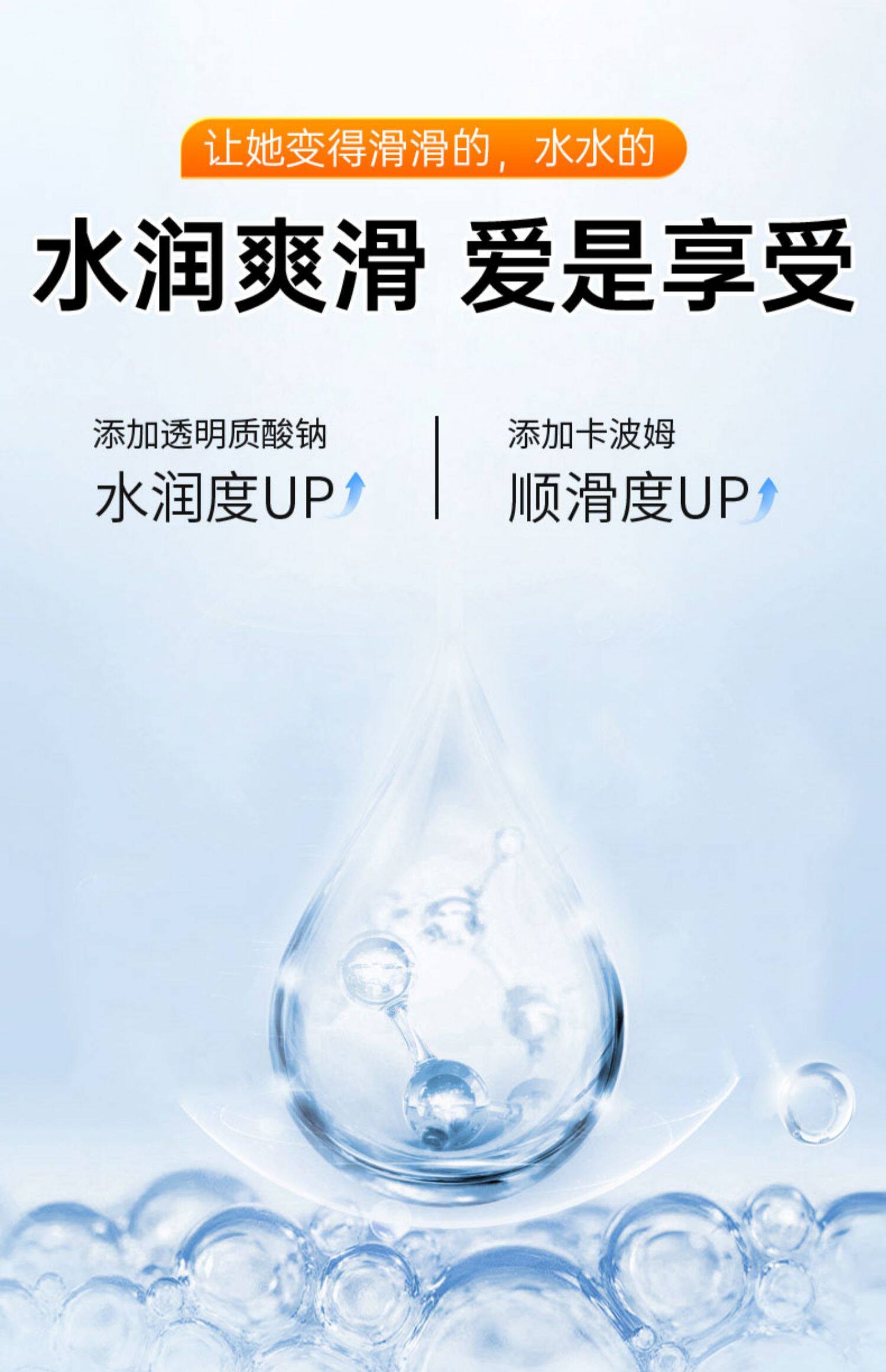 【中国直邮】 倍力乐 玻尿酸润滑液剂油夫妻房事男用品女性阴道私处专用激情爽滑60ml