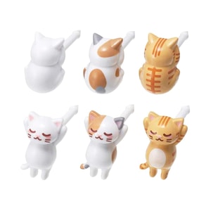TORUNE Cat Shaped Food Picks Food Fork Sandwich Fries Burger Decorative Shapes 6 pieces