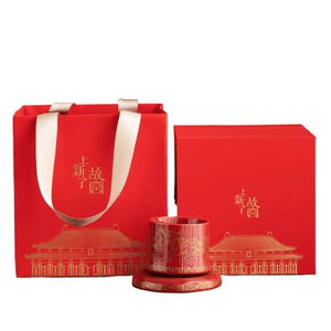 The New Palace Museum Is Now Blessed With Ceramic Cups. The Palace Museum Red Rotating Cup Is 158 * 158 * 160mm