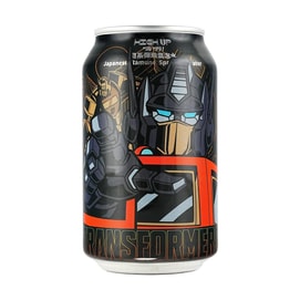 台湾HIGHUP嗨啊x变形金刚 日系弹珠气泡水 原味 330ml【擎天柱限定款】