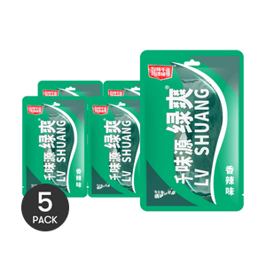 刘师傅千味源 绿爽辣条 香辣味 72g*5袋【超值装】【怀旧辣片】【童年回忆】