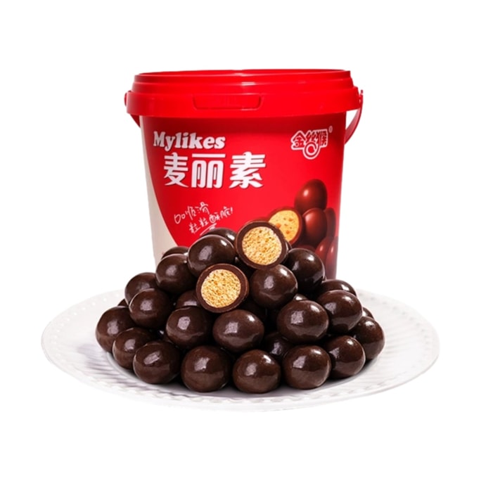 【中国直邮】 金丝猴 原味麦丽素巧克力怀旧糖果108g*1桶