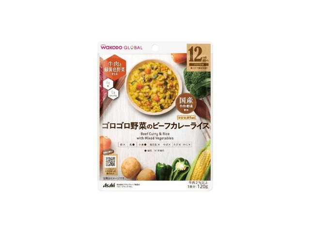 日本語版】和光堂 離乳食 たっぷり野菜入りカレービーフライス 80g 7ヵ月以上 Yami