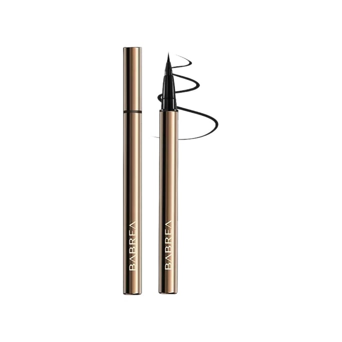 Eyeliner pen, glue pen, waterproof, sweat-proof and long-lasting, non-smudging eyebrows, novice-friendly and extremely fine 08 #black 0.01mm ultra-fine