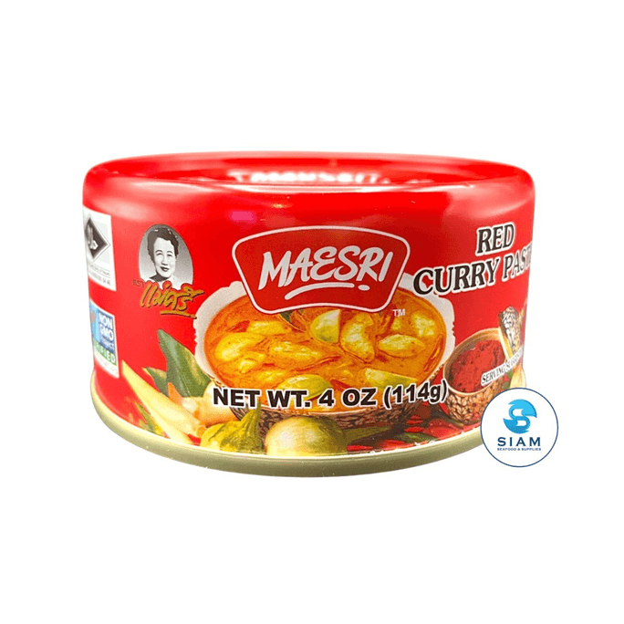 泰国 Siam Store MaeSri Red Curry Paste, Vegan & Gluten-Free 4 盎司