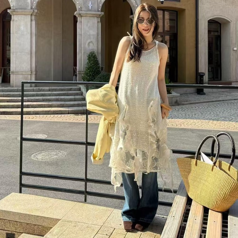 【加拿大直邮】 加拿大 SCENARIO 飘逸连衣裙 两色可选 S-M码 黑色 S 4