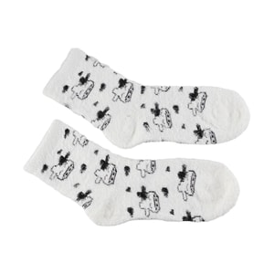 Plush Socks Small Dinosaur Cow Imitation Mink Cow Head