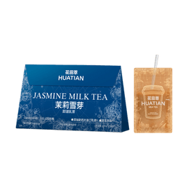 花田萃 茉莉雪芽無糖即溶乳茶 7袋裝 140g【茉莉奶白同款】【0糖0反式脂肪酸】【便攜直飲袋】