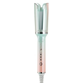 Automatic Hair Curler Rotating Curling Iron Wand 3 Temperatures Green 1pc