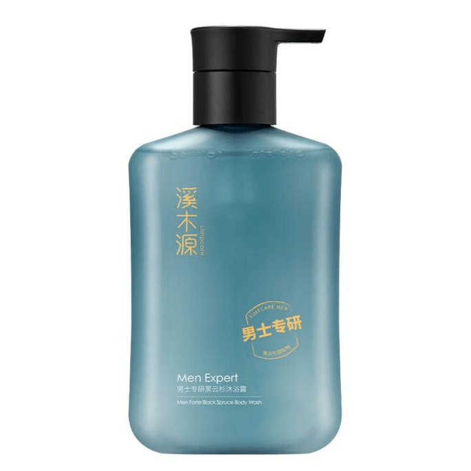 [중국 직송] 시무위안 남성용 블랙 스프루스 샤워젤 롱라스팅 오일 컨트롤 300ml*1병