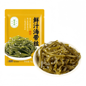 [중국 직배송] 잉쓰팡 생과일 주스 다시마 스트립, 바로 먹을 수 있는 두툼하고 아삭한 식감, 소포장, 70g*3봉지