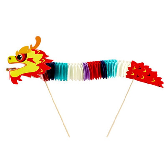 Dragon Boat Festival Handmade Dragon Dance Materials Chinese Traditional Paper Folding Crafts