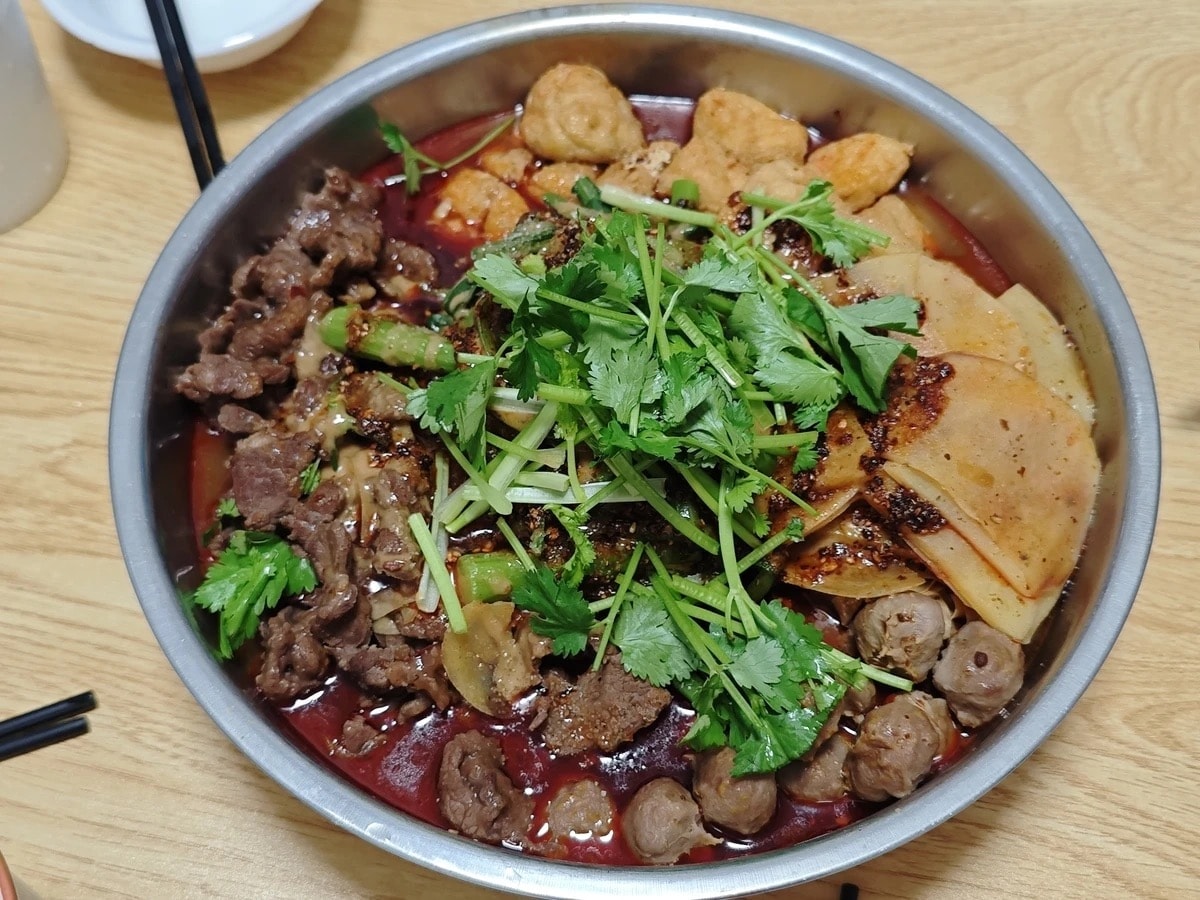 【中国直邮】 村驴家 【过年必备】(458g大份量)麻辣烫黏糊东北麻辣烫老式自煮麻辣烫速食458g*1