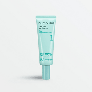 한국 Numbuzin No.1 진정 회복 복원초 투명 수분팩 선크림 SPF50+·PA++++ 10시간 지속 자외선 차단 50ml 수분 공급 냉각 홍조 개선 민감성 피부 사용 가능 전신 사용 가능
