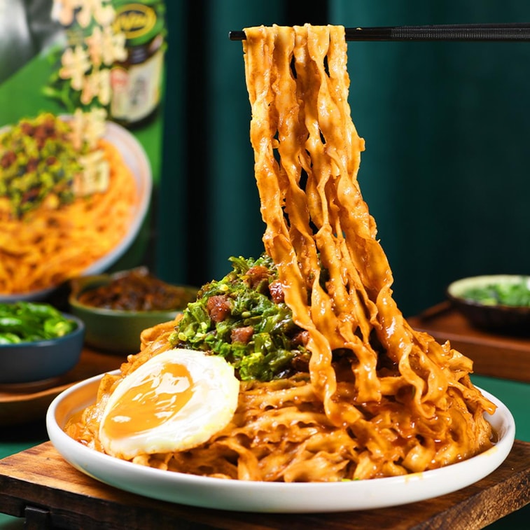 有你一面×川娃子 烧椒牛肉拌面 182g【手工日晒面饼】【限定联名】【鲜辣碳烧风味】 4