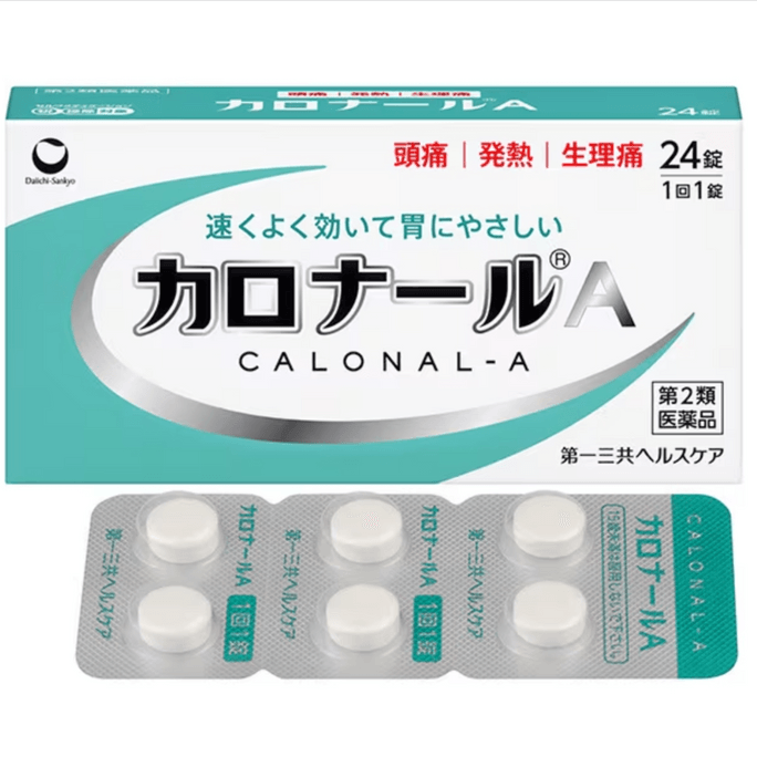 Calonal-A Antipyretic And Analgesic Medicine 24 Tablets For Fever Pain And Other Symptoms