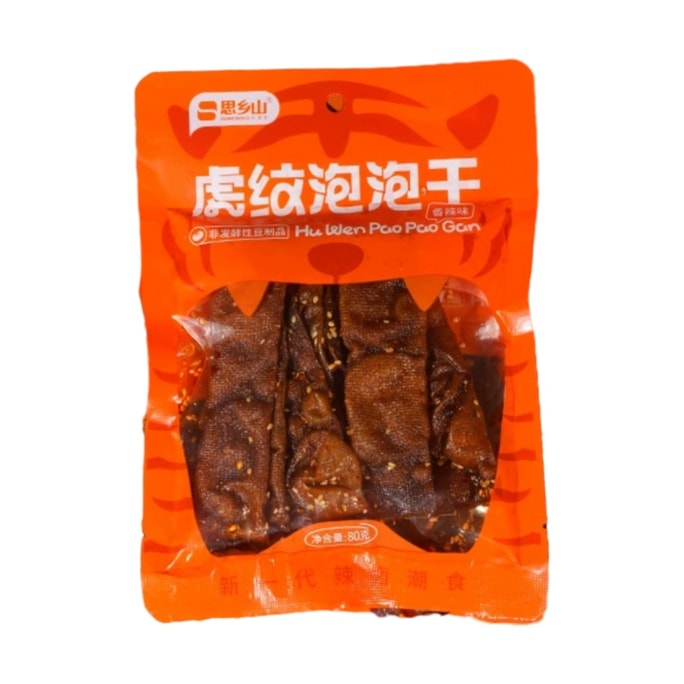 [중국 직송] 육향산 버블건조평강매운맛두부피 80g*1봉지