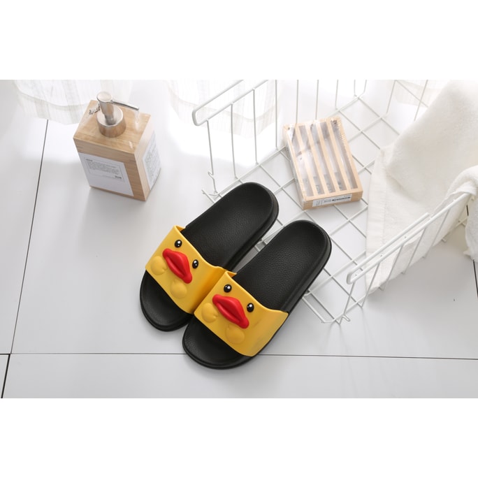 Cartoon Duck Summer Slide Outdoor/Home Casual Sandals Yellow 37