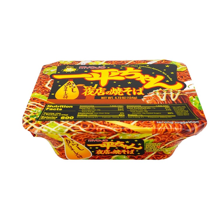 日本MYOJO明星食品 超级王牌拉面 一平酱夜店炒面 芥末蛋黄酱味 135g 3分钟美味 (不同包装随机发) 10