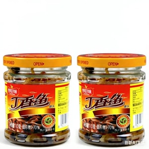 【中国直邮】  健康其他 不辣丁香鱼罐头即食下饭菜小银鱼仔海鲜小丁香鱼110g*1罐