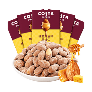 【中国直邮】 COSTA COFFEE COSTA咖世家 蜂蜜黄油巴旦木 坚果零食烘焙进口咖啡伴侣 蜂蜜黄油味巴旦木120g*1
