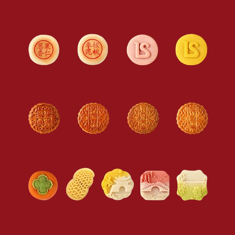 【预售】悠享时×金炉子联名 八方聚福 中式低糖桃山皮月饼三层提盒 13味21枚入 1230g【低糖玫瑰+低糖金瓜+苏式枣泥+果仁+广式莲蓉+奶油红豆+轻甜豆蓉+奶香椰蓉+好柿酥+花生酥+奇亚芝芝+春日桃桃+竹生龙井渐变月饼】【中秋月饼礼盒】 6