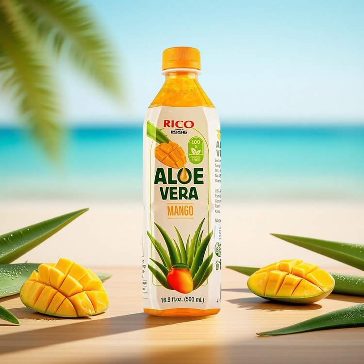 RICO Aloe Vera Mango Juice Drink, 16.9 ozGluten Free  - Yami.com
