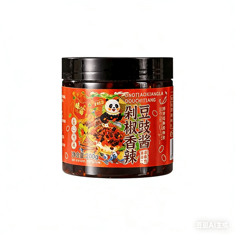 Wei Weng Chopped Chilli Spicy Fermented Black Bean Sauce Seasoning 200g, Sichuan Chilli Sauce for Rice and Noodles 7