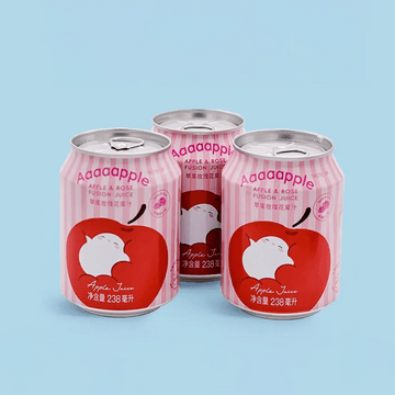 Aaaaapple 苹果玫瑰果汁 238ml【延安红富士苹果汁】【低卡0蔗糖配料干净】【清甜馥郁】