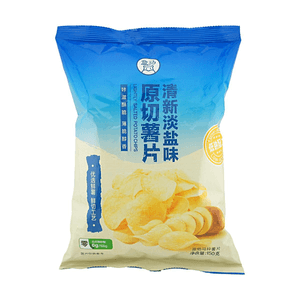 盒马 原切薯片清新淡盐味 150g 【原切鲜薯】【低钠配方】【咔滋酥脆】