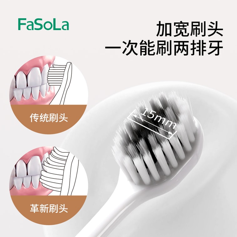 Wide Head Premium Soft Bristle Toothbrush Gum Protecting Toothbrush 4 PCS/Set 9