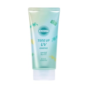 Suncut Tone Up UV Essence, SPF50+ PA++++, 2.82 oz, #Mint Green【Color Control Waterproof】
