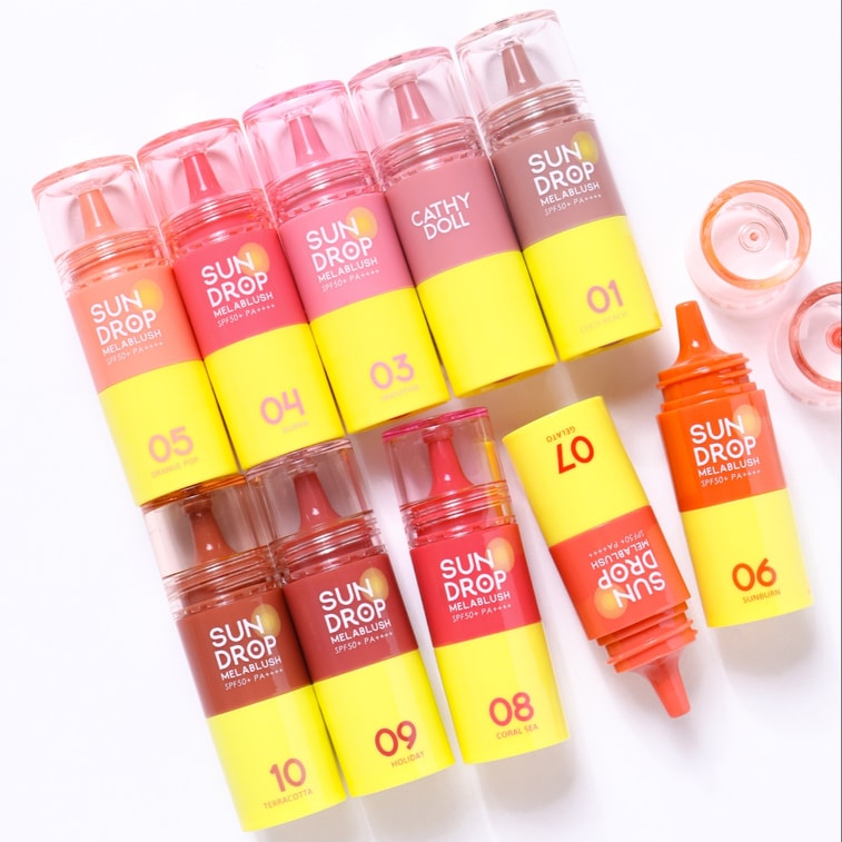 SUNDROP MELABLUSH SPF50+ PA++++ #02 PINK SAND 6g 10