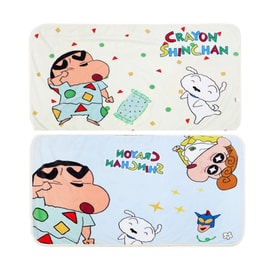 Crayon Shin-Chan Polka Dot Flannel Blanket, Soft Cozy Nap Blanket