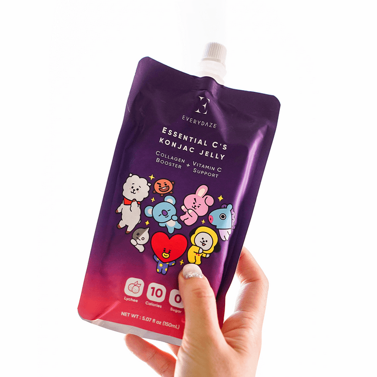 EVERYDAZE with BT21: Essential C’s Konjac Jelly – Lychee, 10pcs 3