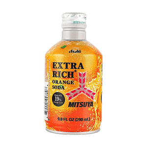 Mitsuya Orange Soda 9.8 fl oz 【Extra Rich Juice】【Contains 19% Orange Juice】