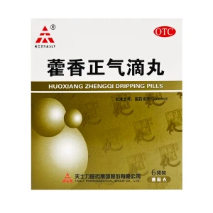 天士力 藿香正气滴丸 外感风寒肠胃型感冒头痛昏重呕吐泄泻 6袋装