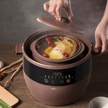 Bear Purple Clay Stew Pot Set, includes 4.5L Big Pot 