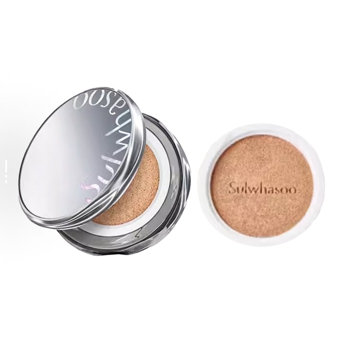 Perfecting Cushion (#21N1 Light Beige) – 24HR Wear Anti-Wrinkle & Brightening SPF50+ PA+++ 30g (15g+Refill)