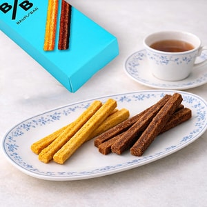 日本晴空恋巧 蛋糕棒礼盒 黄油味+巧克力味 6枚入【超人气点心伴手礼】