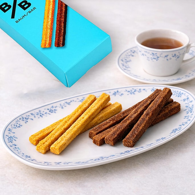 Tokyo Campanella Baum Bar Gift Box,Butter+Chocolate Flavor, 6 Pieces